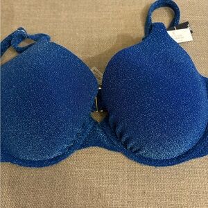 Victoria's Secret Sparkling Blue Bikini Top